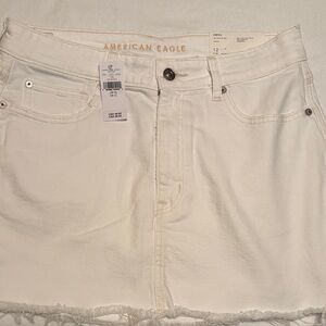 American Eagle Outfitters White Denim Skirt